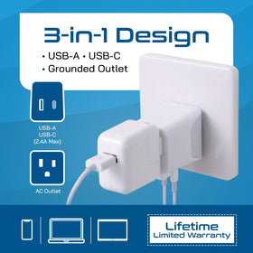 Ceptics CTU-16 USB ports visible for dual-device charging on the go