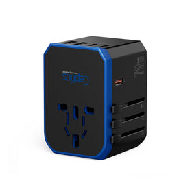Ceptics plugged into European outlet powering devices in real-life use