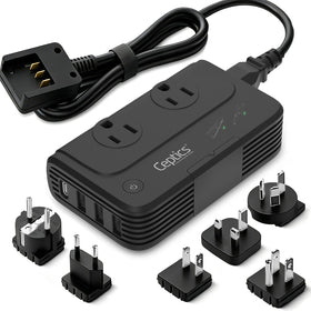 Ceptics front view showing ports and compact design for easy travel
