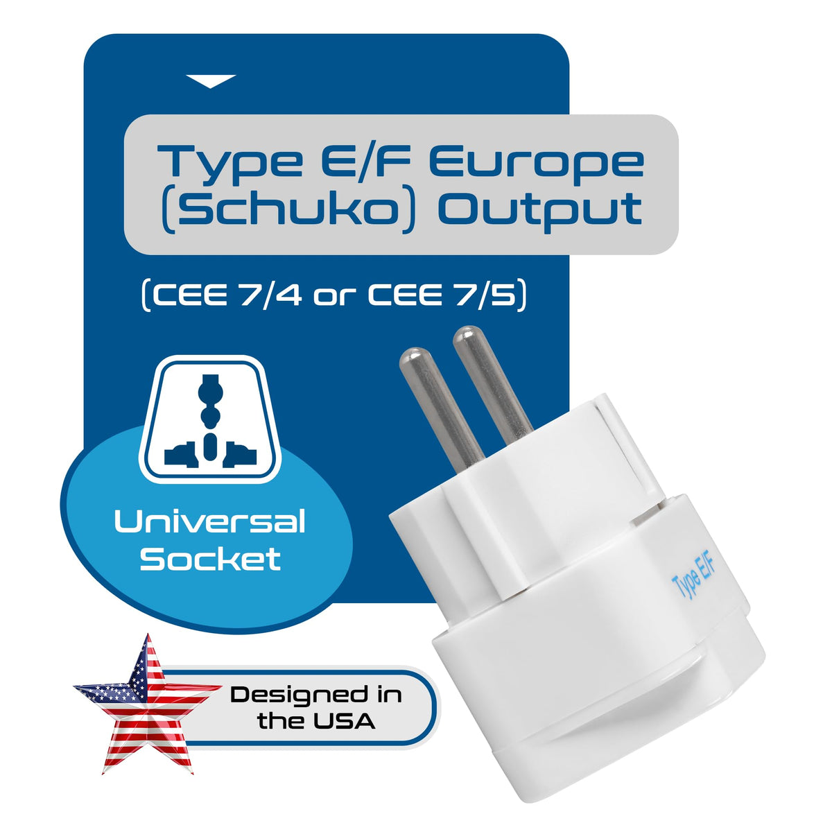 Ceptics in use charging phone from European outlet for reliable power