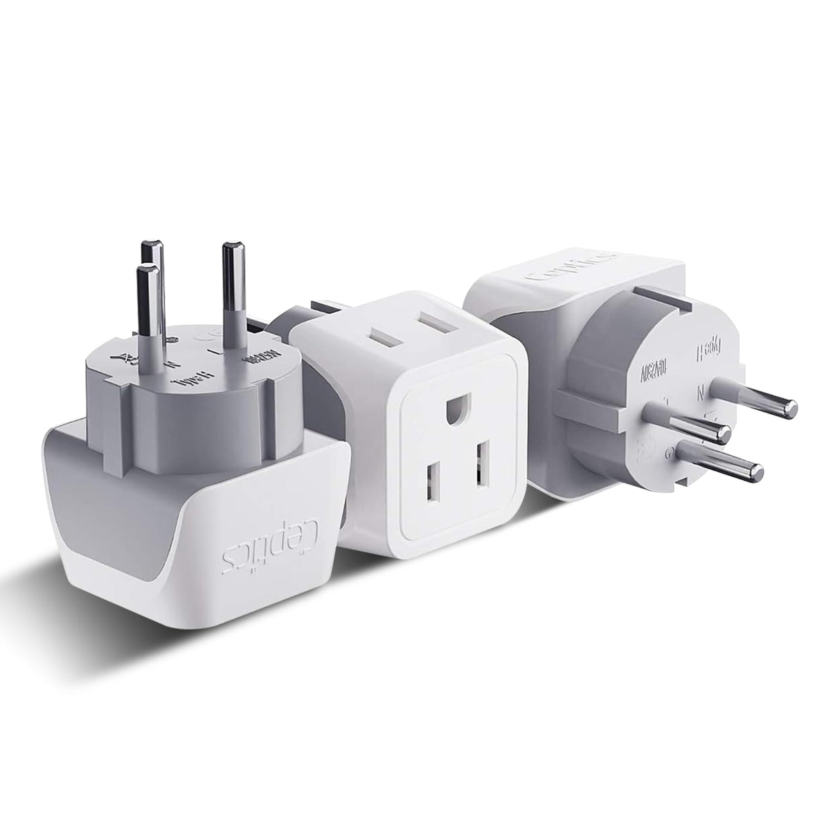 Ceptics Israel 2in1 Type H adapter for on-the-go charging.