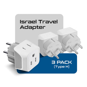 Ceptics Israel adapter with dual USA inputs for easy plug compatibility.
