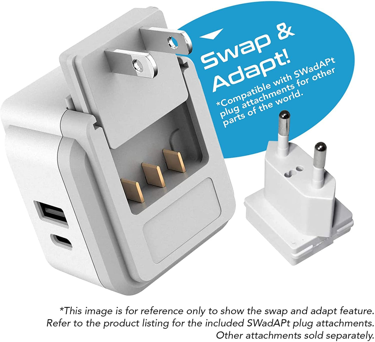 Ceptics two-prong US socket setup supports North American outlets.