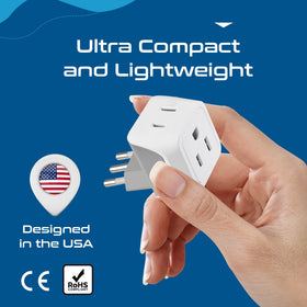 Ceptics not a voltage converter; supports dual voltage devices.