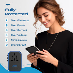 Ceptics internal fuse and child-safe shutter close-up for added protection