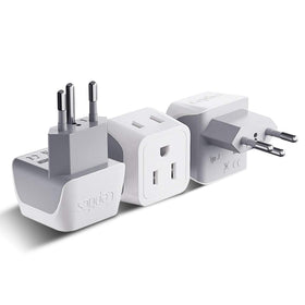 Ceptics CT-11A compact travel adapter for Swiss travel with USA plugs.