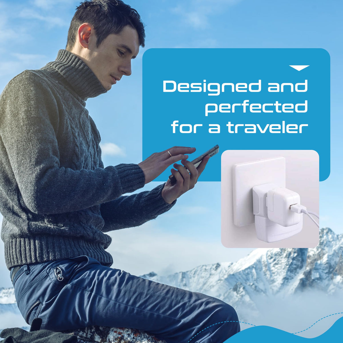 Ceptics CT-11A dual-input design simplifies charging on the go.