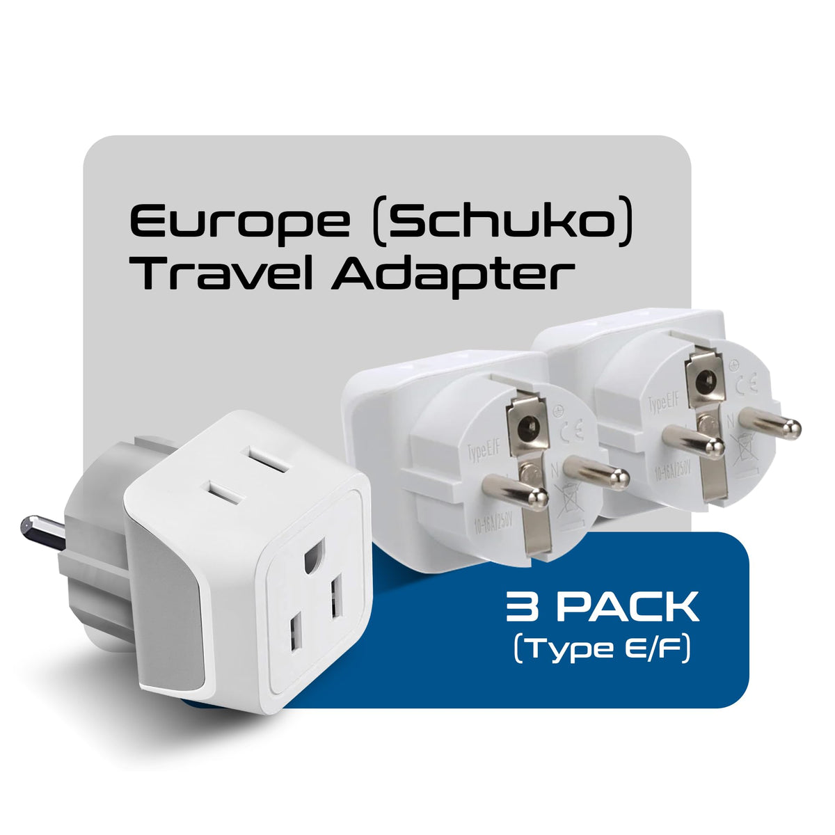 Ceptics dual-input close-up showing 2-in-1 flexibility for US plugs.