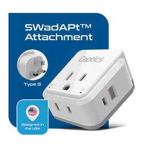 Ceptics close-up of USB-A and USB-C ports showing fast charging access for devices