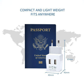 Ceptics travel adapter palm sized for easy packing