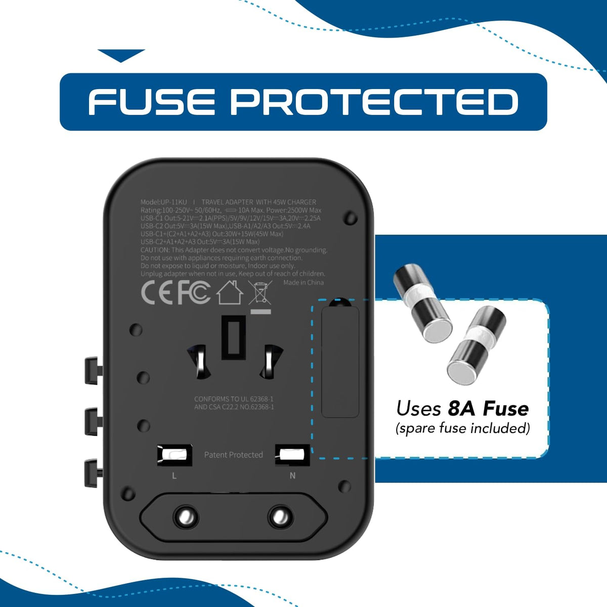 FCC, CE, RoHS certifications support safety and reliability.