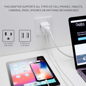 Ceptics CTU-11C with USA input for seamless charging on travel.