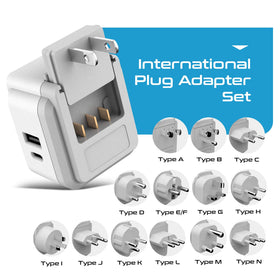 Ceptics USB-A and USB-C closeup illustrating fast charging capability