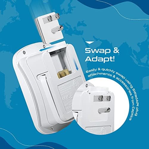 Ceptics beside a passport to show compact travel size and portability