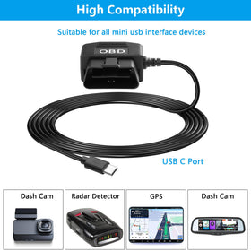 CERRXIAN dash cam installation kit shows plug-and-play setup.