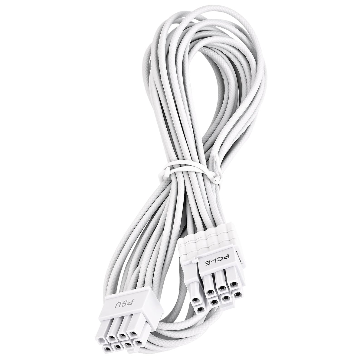 Certusfun front packaging showing white PCIe cable and compatibility list for neat builds