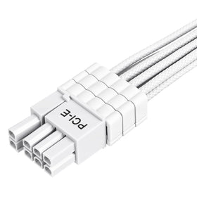 Certusfun sleeve texture close-up highlighting 16AWG white cable durability benefit