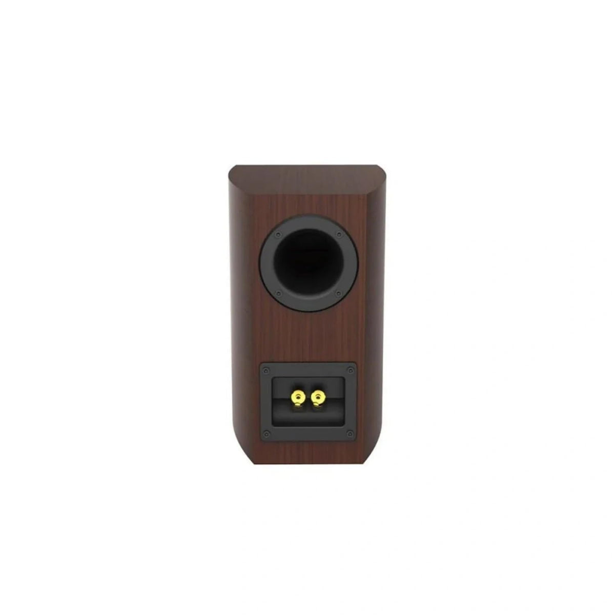 CERWIN-VEGA LA14 tweeter detail in espresso emphasizes crisp highs and silk-dome precision.