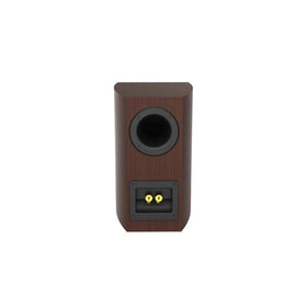CERWIN-VEGA LA14 tweeter detail in espresso emphasizes crisp highs and silk-dome precision.