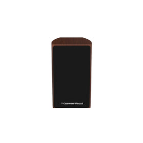 CERWIN-VEGA LA14 woofer close-up in espresso showcases tight bass and dynamic range.