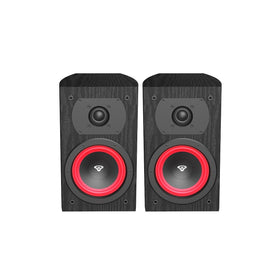 CERWIN-VEGA! LA14B desk setup emphasizes versatile placement for crisp stereo sound