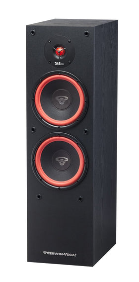 Cerwin-Vega Mobile CV SL-28 front view with grille for versatile room styling.