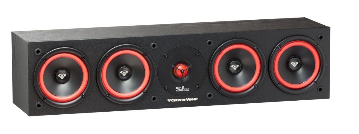 Cerwin Vega Mobile CV SL45C tweeter detail shows crisp high-frequency clarity.