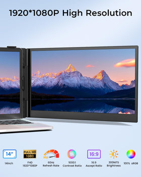 Cevaton portable monitor enabling on-the-go productivity.