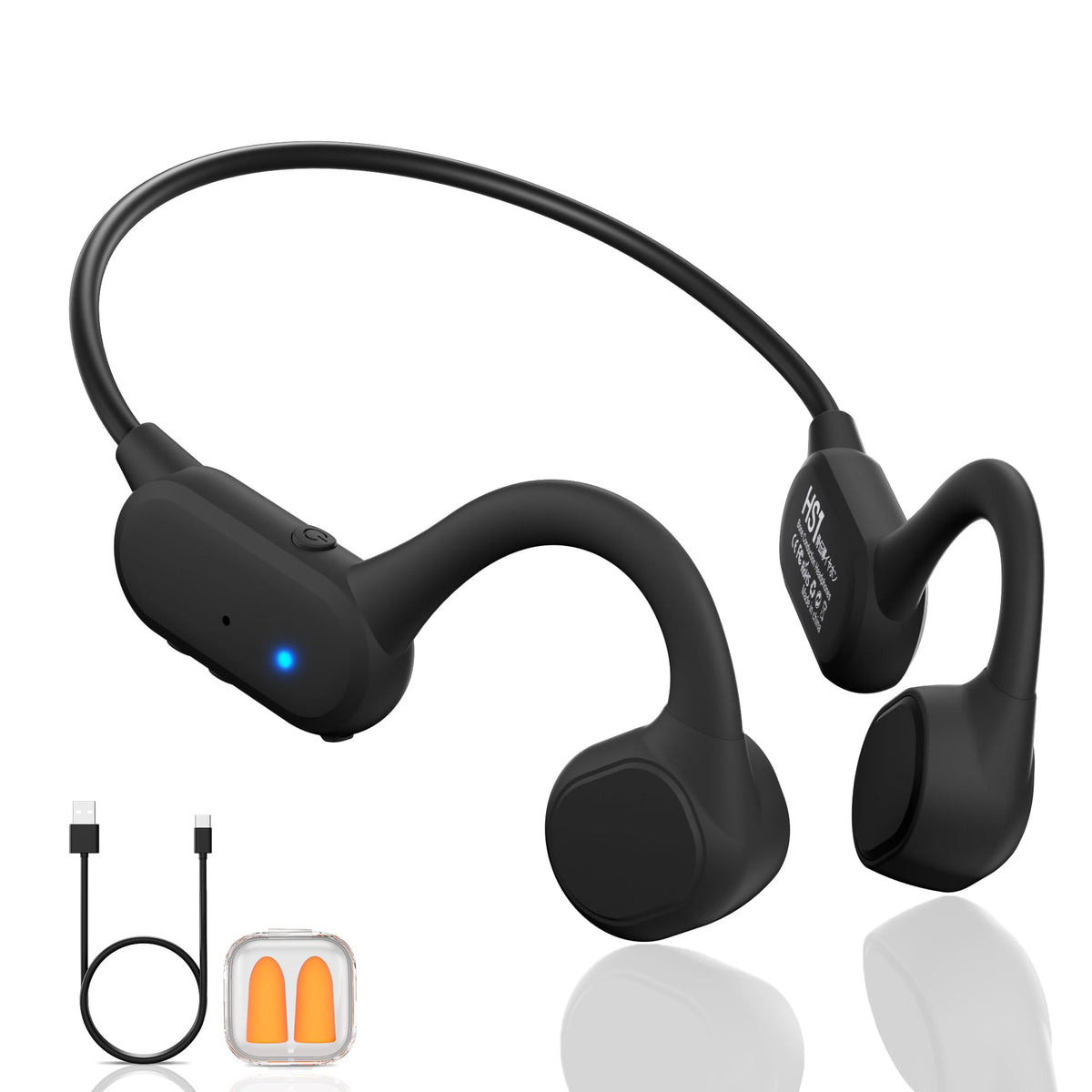 Cevinily bone conduction headphones in open-ear design for comfortable all-day wear.