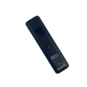 Ceybo remote on living-room coffee table near Samsung TV, easy app access