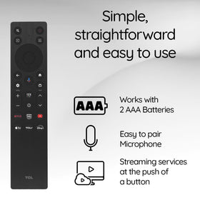Ceybo replacement TCL RC923A remote ergonomic ABS design for comfort
