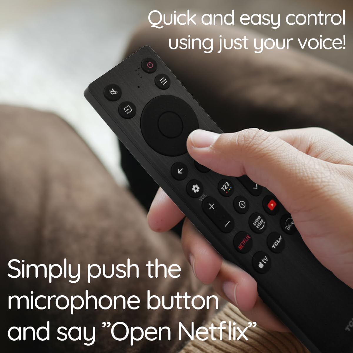 Ceybo replacement TCL RC923A remote with one-touch streaming keys