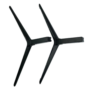 Ceybo TV stand legs installation on flat surface for stable 70–75 inch Vizio displays.