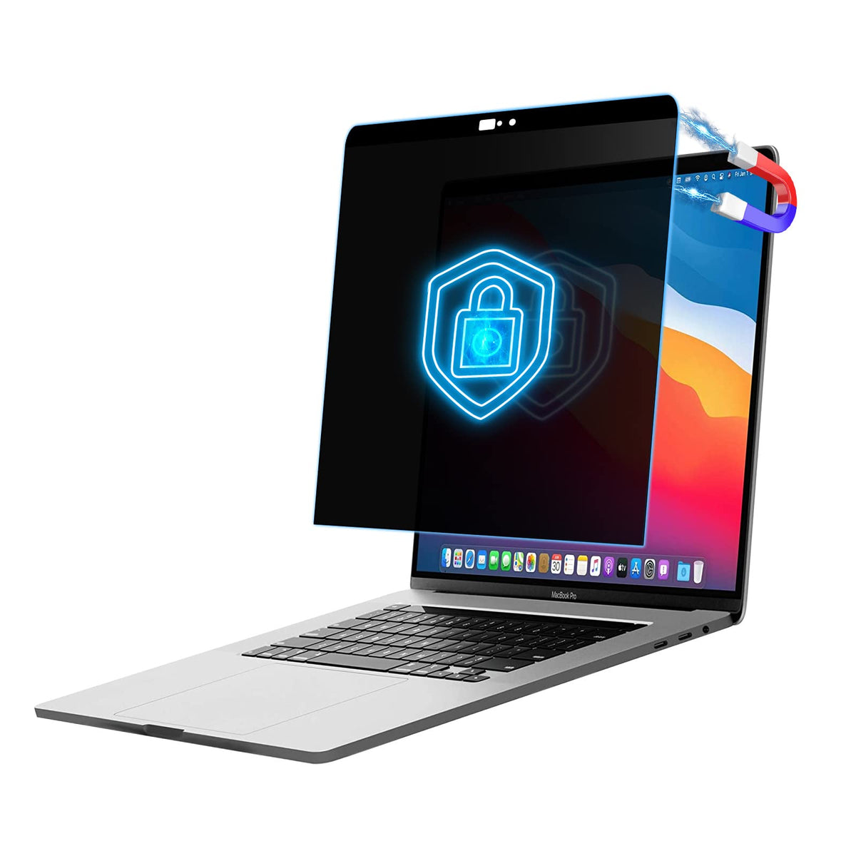 Ceydebne front view of protector on MacBook for clear protection