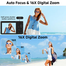 ceye digital camera 2.8-inch display makes framing easy