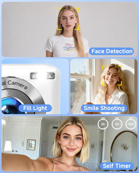 CEYE digital camera with built-in flash for dim lighting scenarios