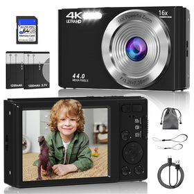 ceye digital camera compact in hand, ideal for travel photography
