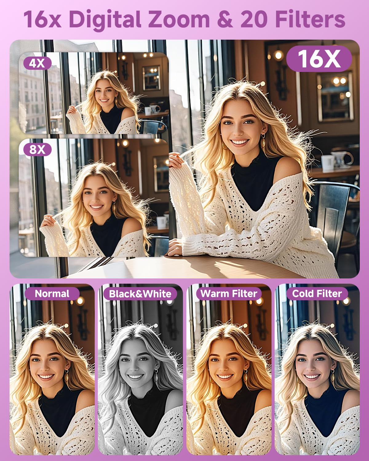 ceye built-in flash and face-detect icons for clearer low-light portraits