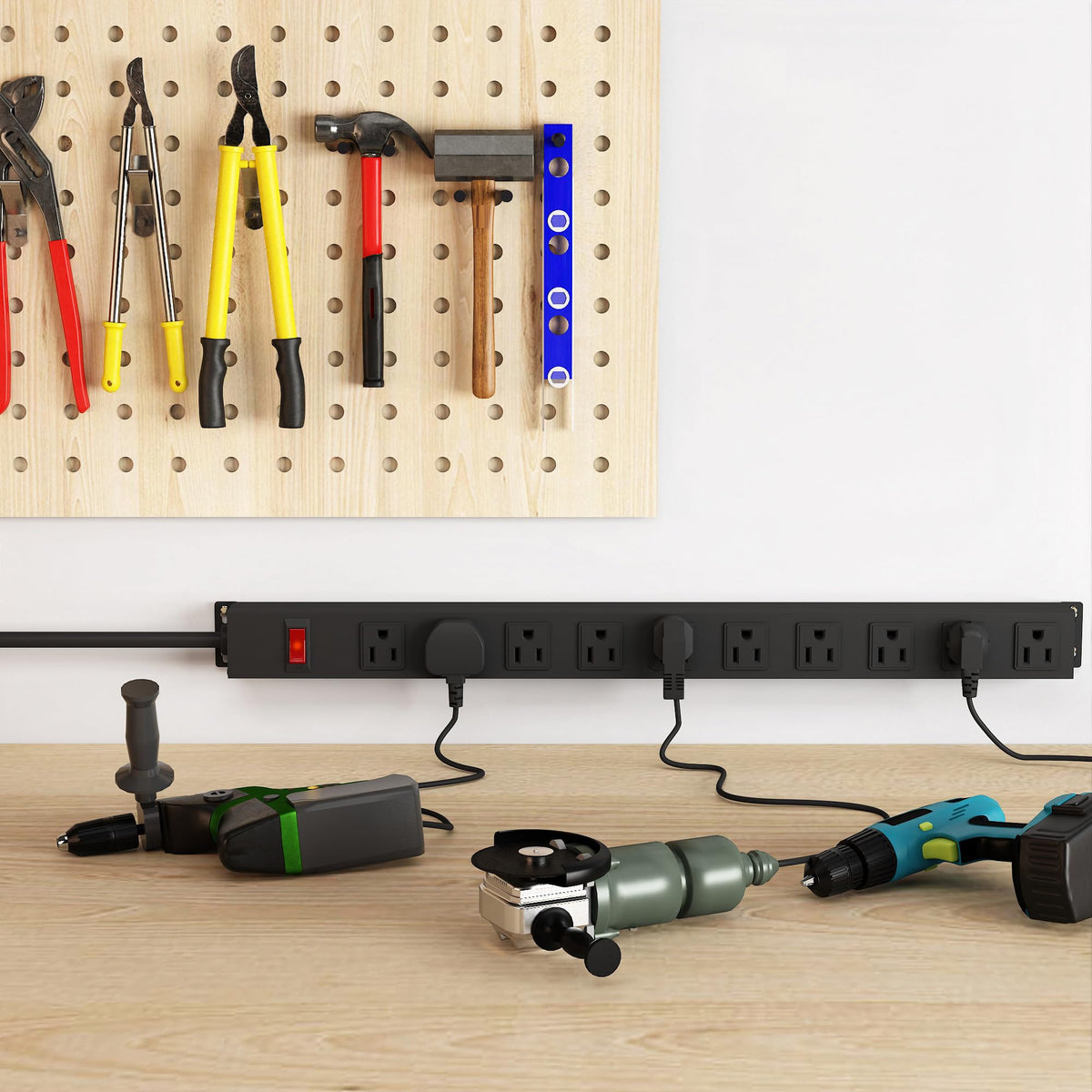 CFMASTER six-foot cord laid out to show cord reach and placement benefit