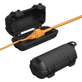 CFMASTER extension cord cover outdoors with IP54 waterproof protection keeps cables dry.