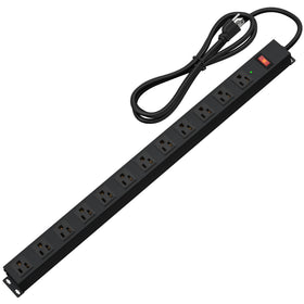CFMASTER front view showing all 12 outlets and organized layout for convenience