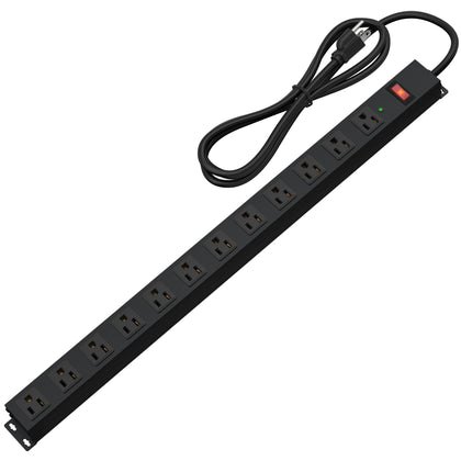 CFMASTER front view showing all 12 outlets and organized layout for convenience