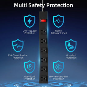 CFMASTER illuminated switch detail with circuit-breaker for quick safety check