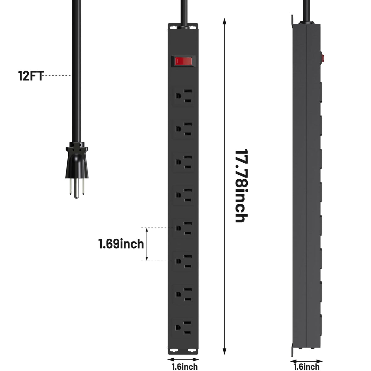 CFMASTER plugged with bulky adapters illustrating simultaneous device use without blocking