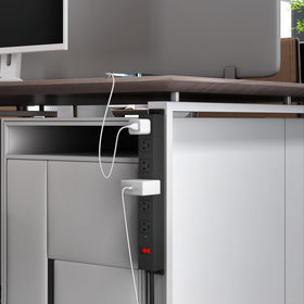 CFMASTER power strip with overload protection helps prevent surges in busy settings