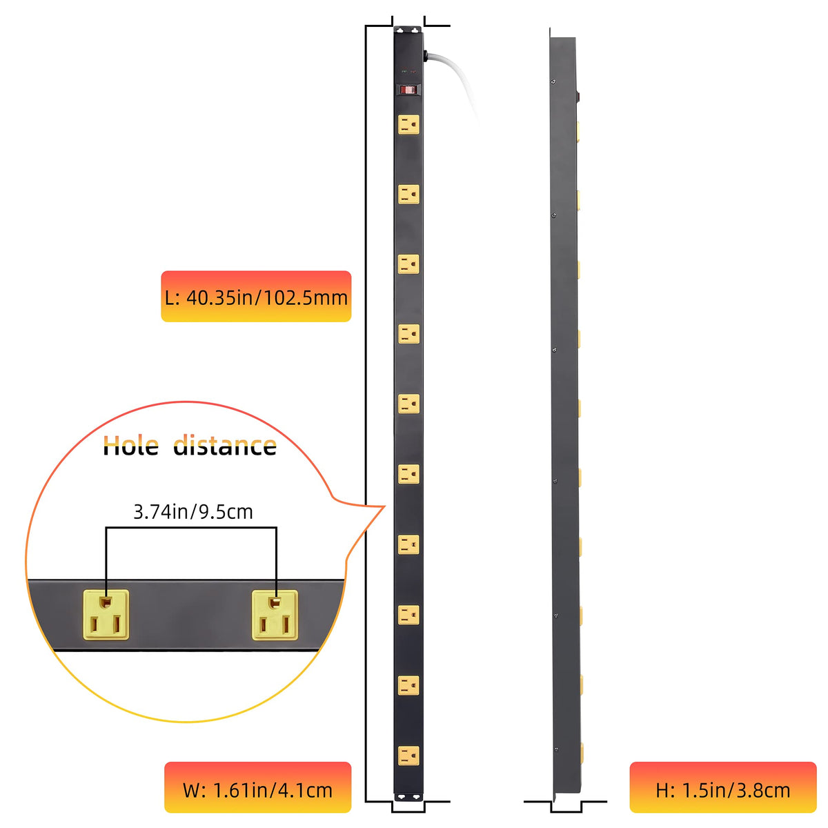 CFMASTER six-foot cord extension enables flexible outlet placement