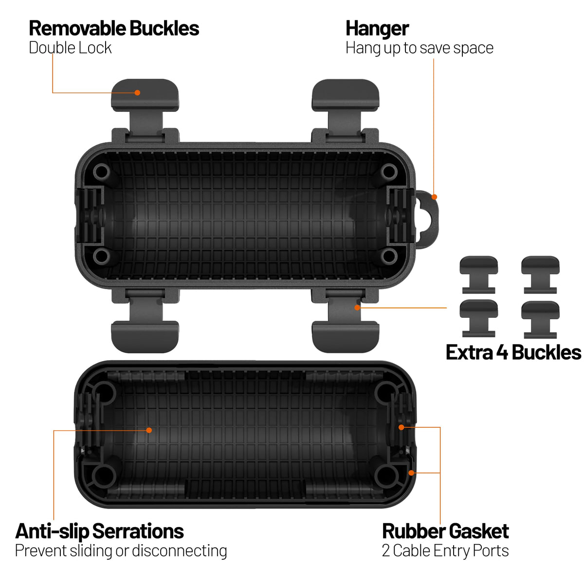 CFMASTER texture and removable buckle detail demonstrating durable construction