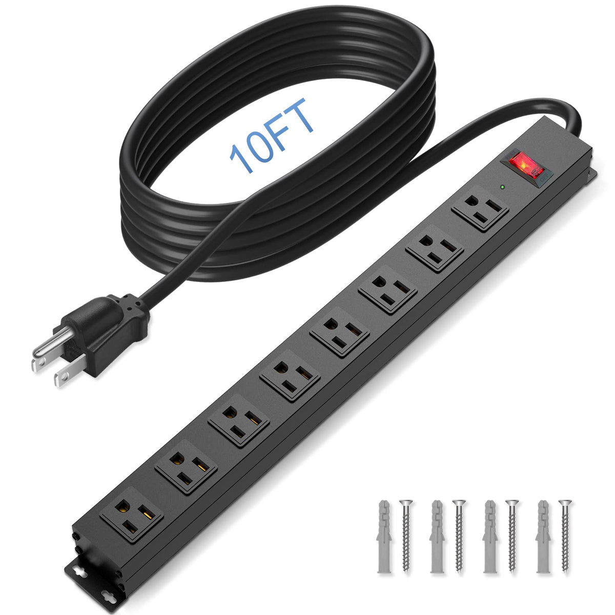 CFMASTER versatile power strip suited for home, office, shop, and garage.