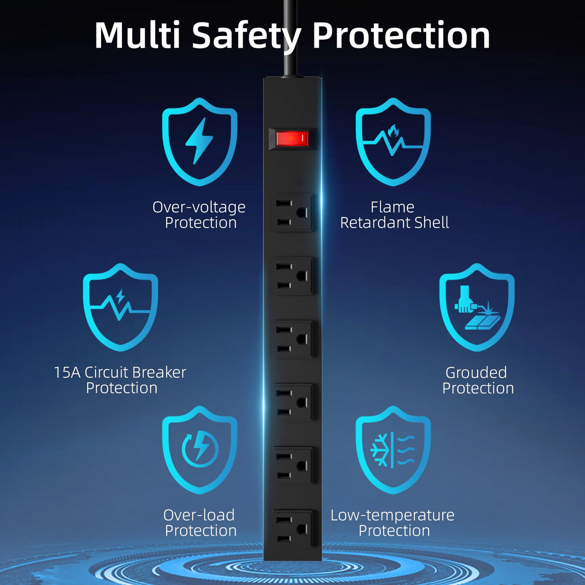 CFMASTER wall-mount design with top and bottom holes for clean setup