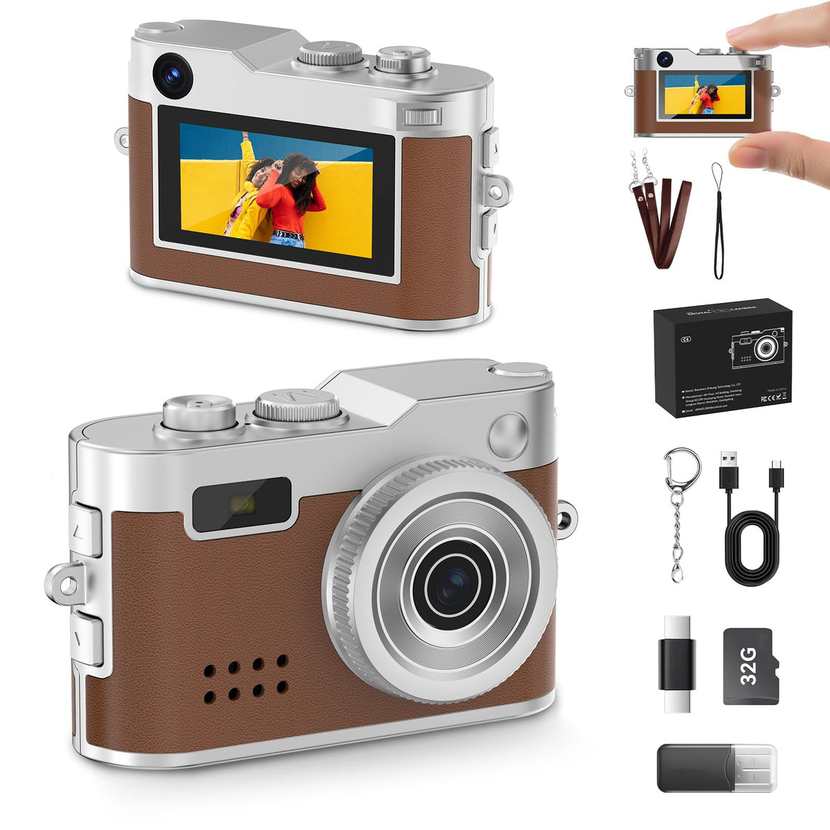 Cfulan mini keychain camera pocket-size design for on-the-go style
